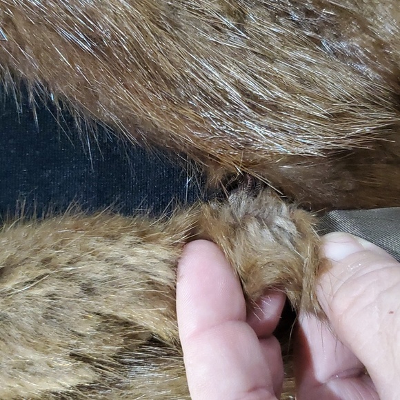 Vintage fur wrap brown - Picture 3 of 8